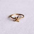 Minimalistischer Ring mit Seestern