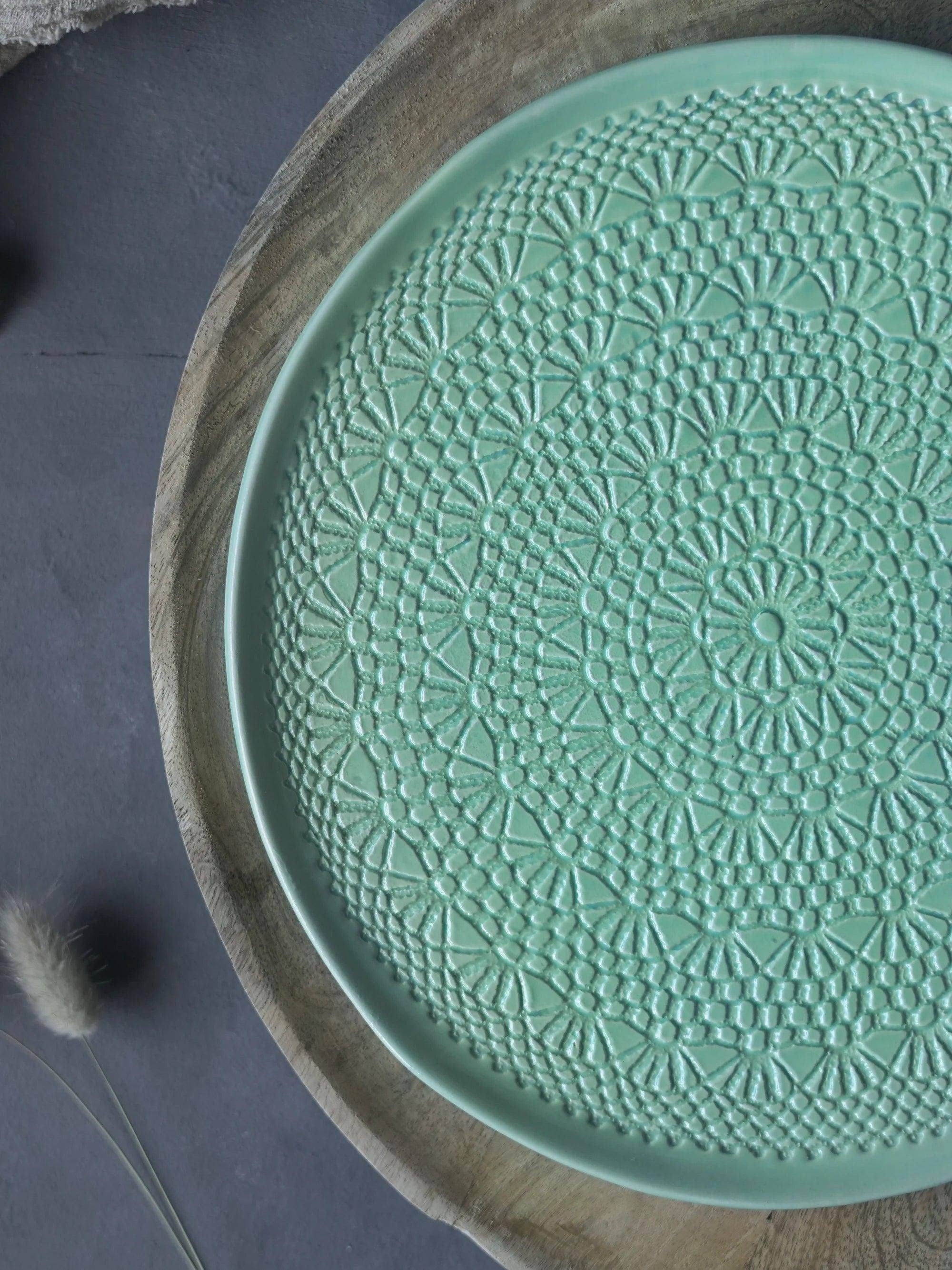 Kuchenplatte mit Häkelmuster: Areia