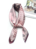 D-358 Seidenschal 70x70: Bordeaux