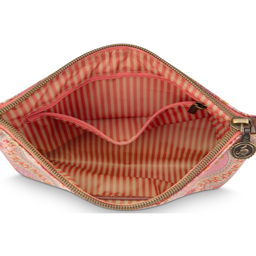 Charly Cosmetic Flat Pouch Medium Ornamento Orange 24x1x15.5cm