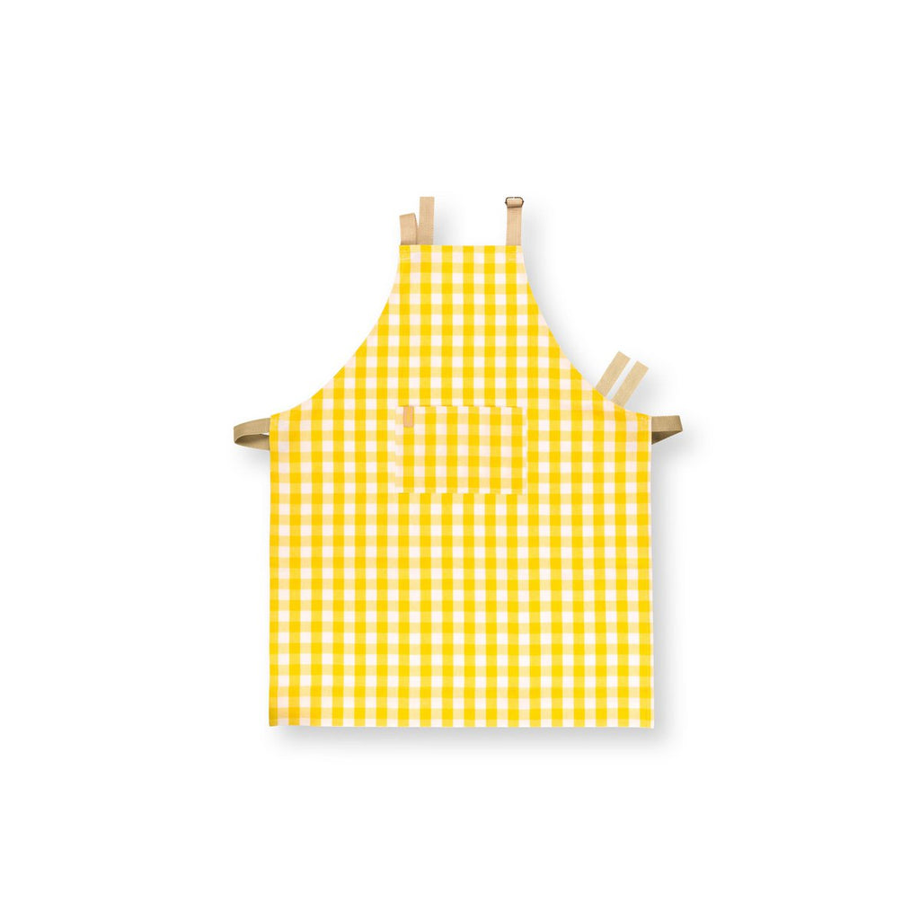 Apron Check Yellow 72x89.5cm