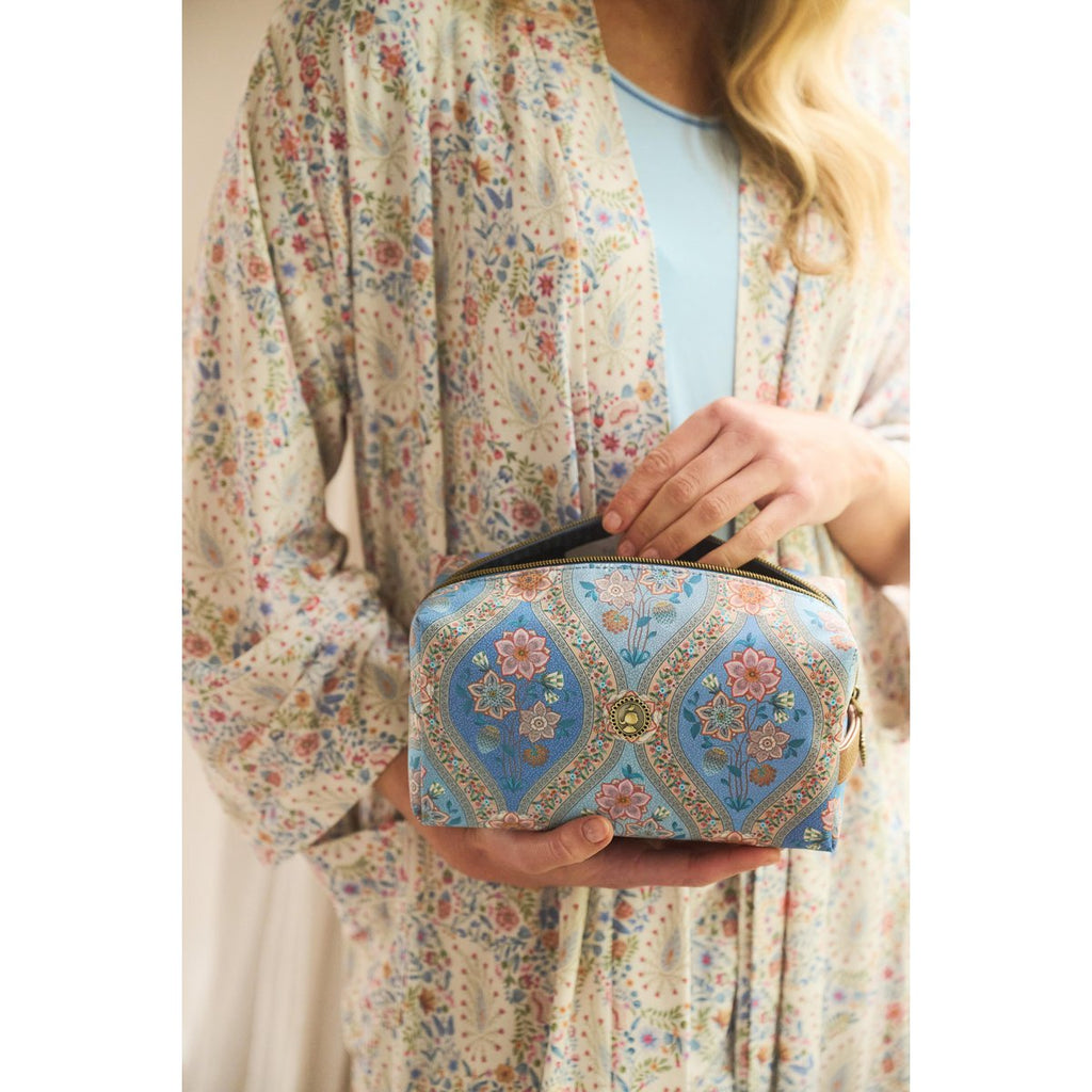 Coco Cosmetic Bag Medium Ornamento Blue 21.5x10x10.5cm