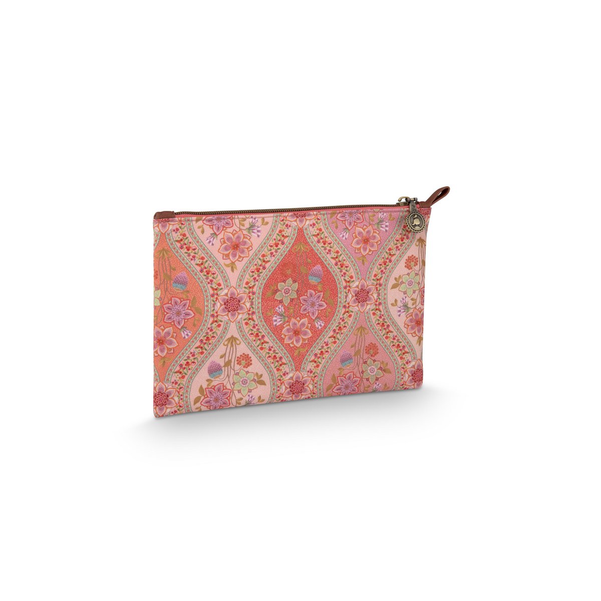Charly Cosmetic Flat Pouch Medium Ornamento Orange 24x1x15.5cm