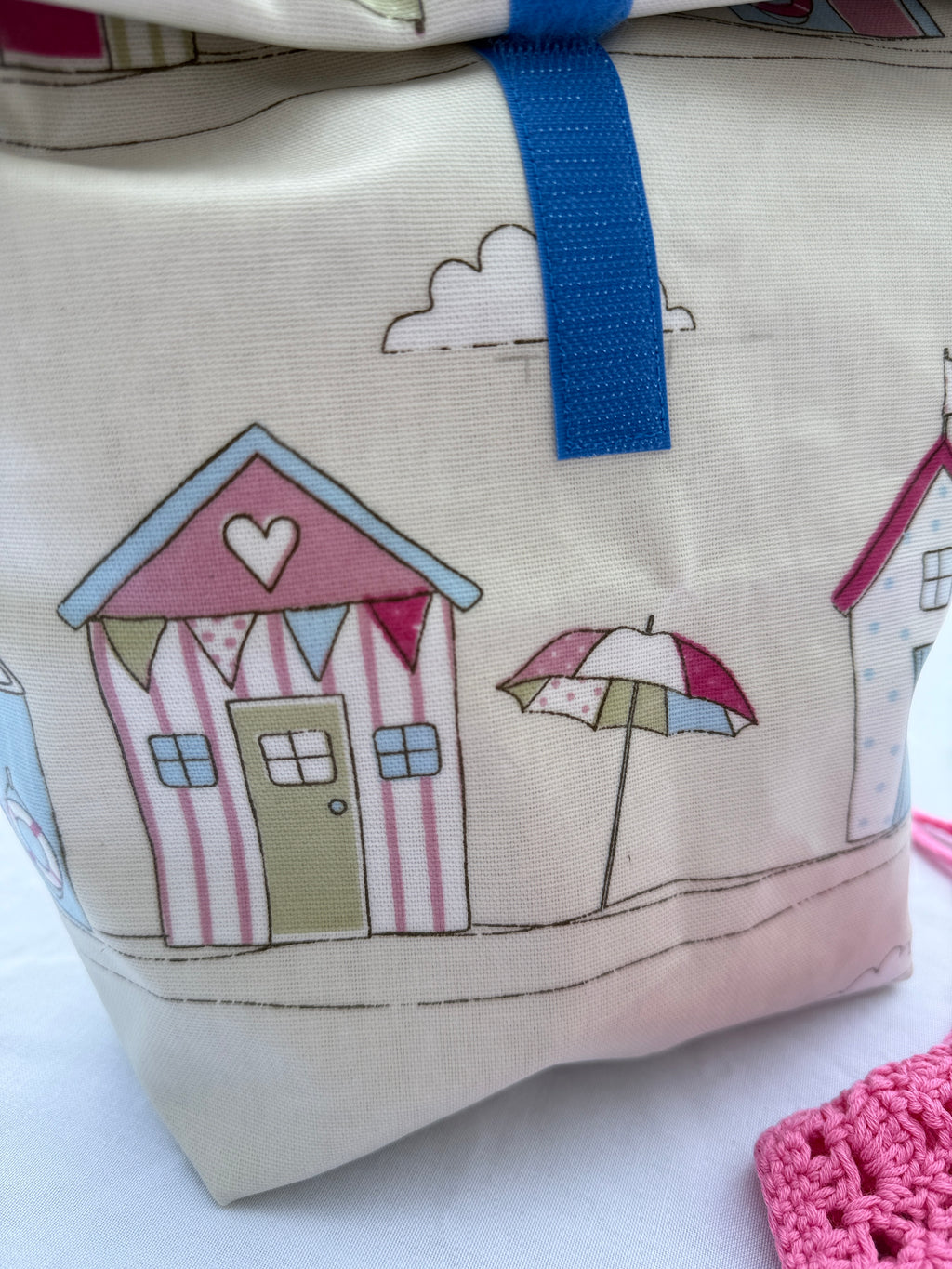 Lunchbag "Strandhäuschen" Handarbeit
