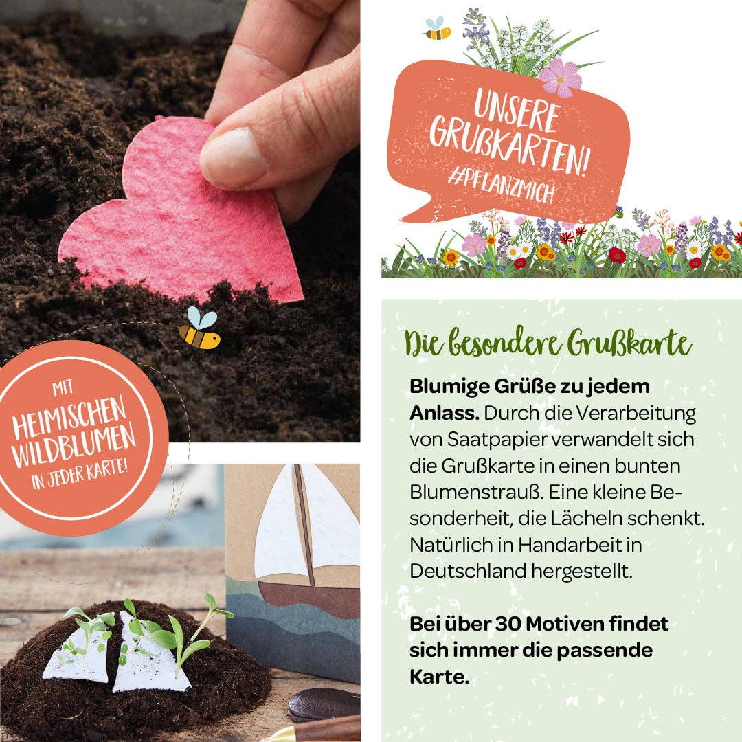Grußkarte - Willkommen kleines Baby - Babyfüße