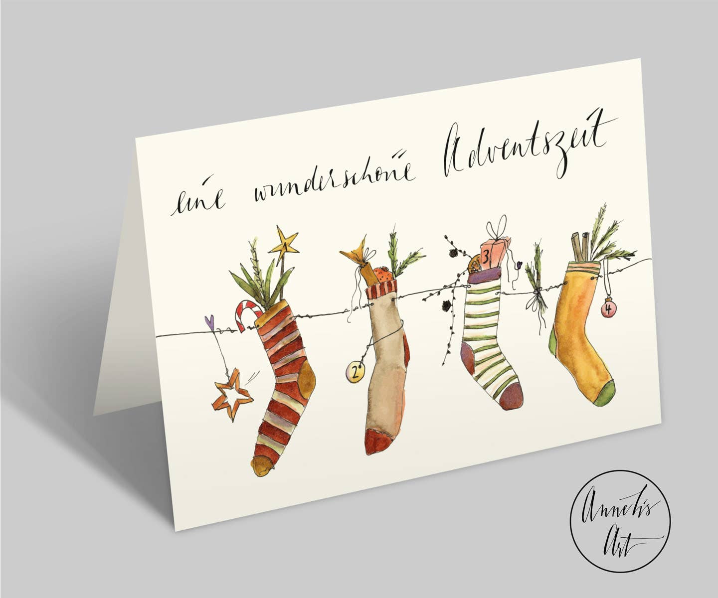 Eine wunderschöne Adventszeit | Liebevolle Adventskarte |