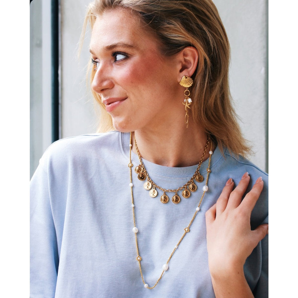 Statement-Ohrringe „Ocean Glow“