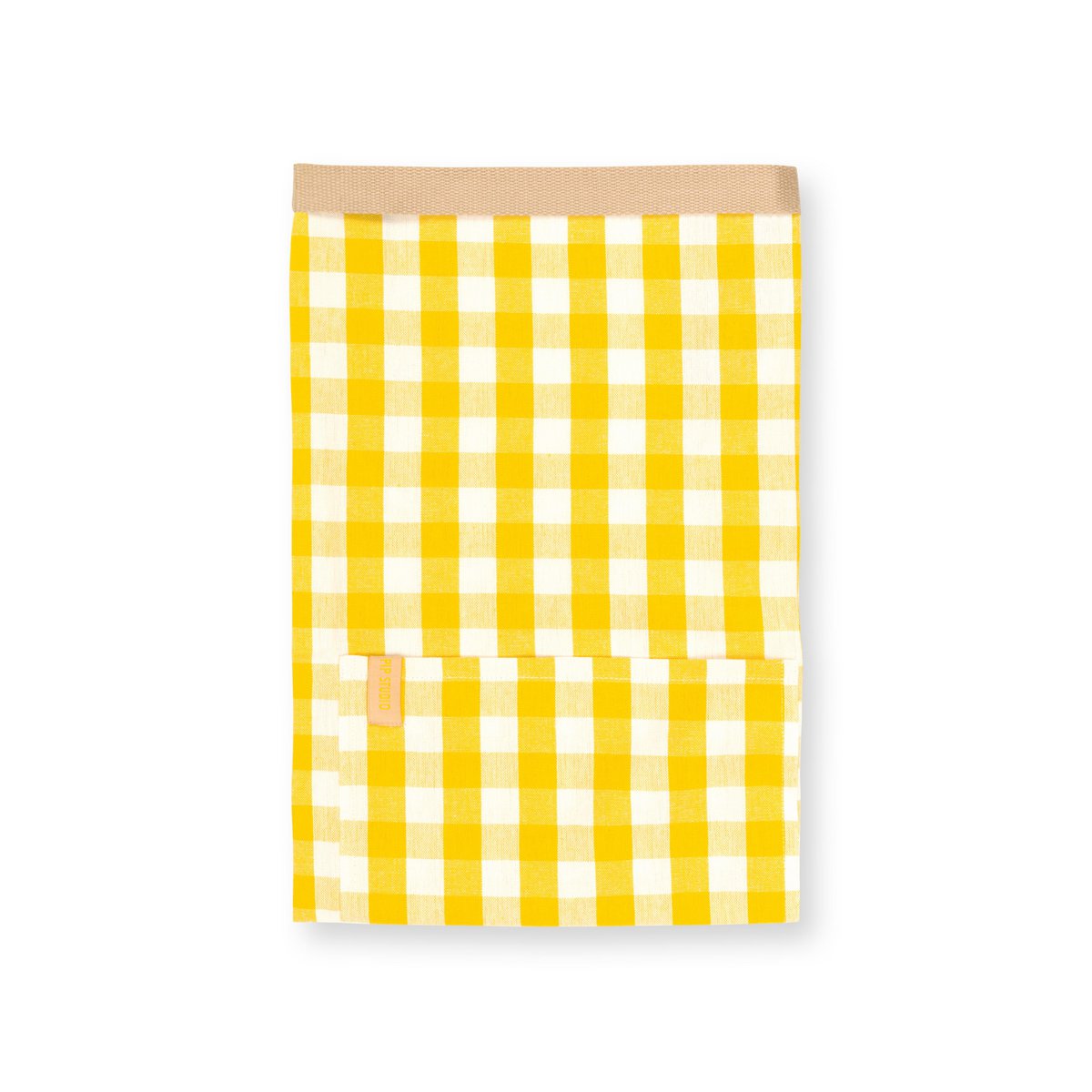 Apron Check Yellow 72x89.5cm