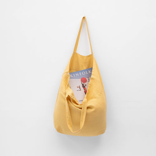 Butter Leinen Große Tasche
