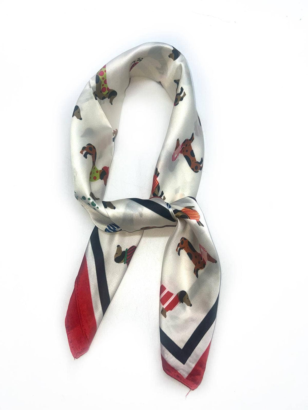 D-500 Foulard mit Seidengefühl 70x70: Noir