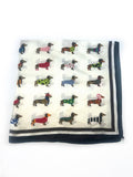 D-500 Foulard mit Seidengefühl 70x70: Noir