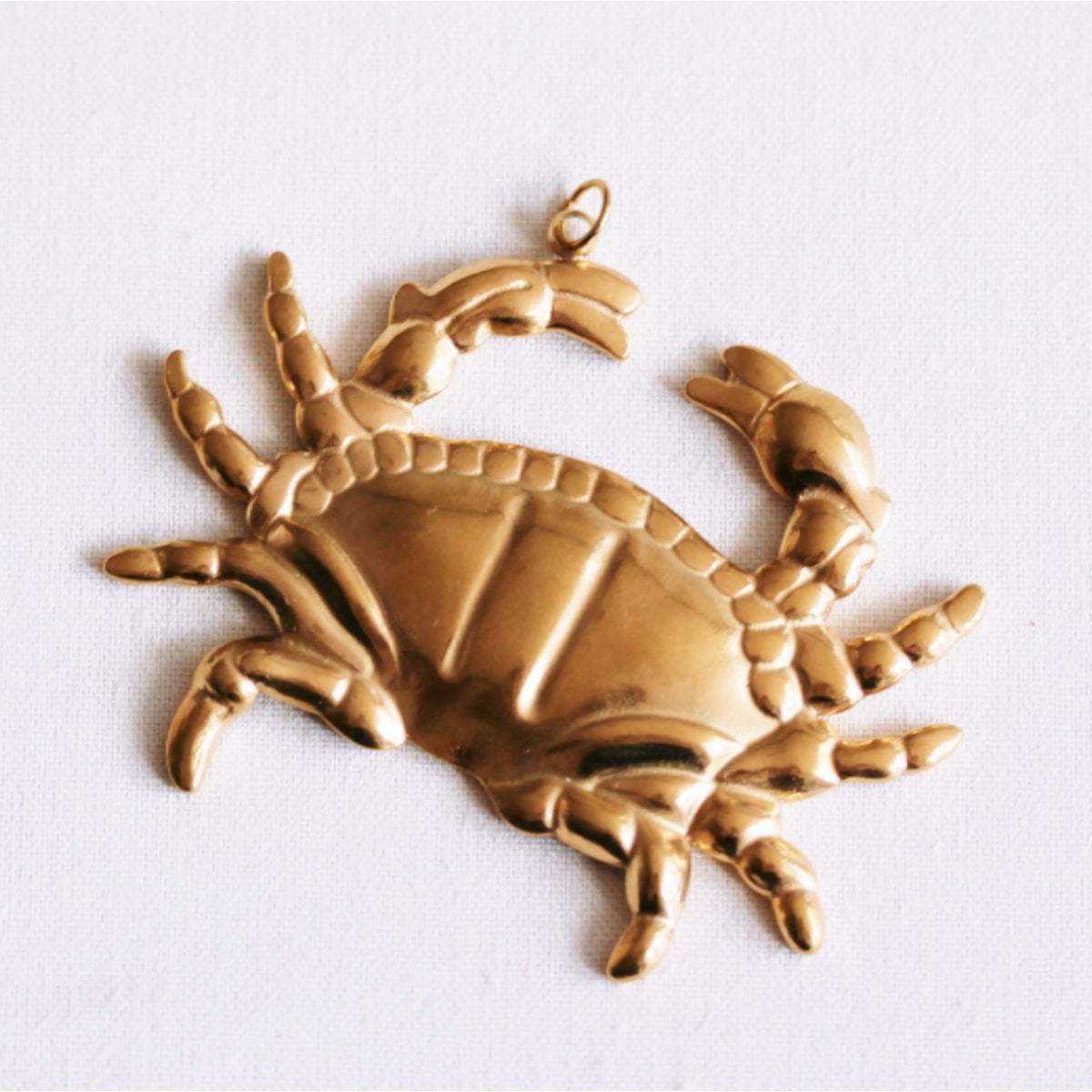Krabbenanhänger - Gold (Anhänger für XL-Perlenkette)